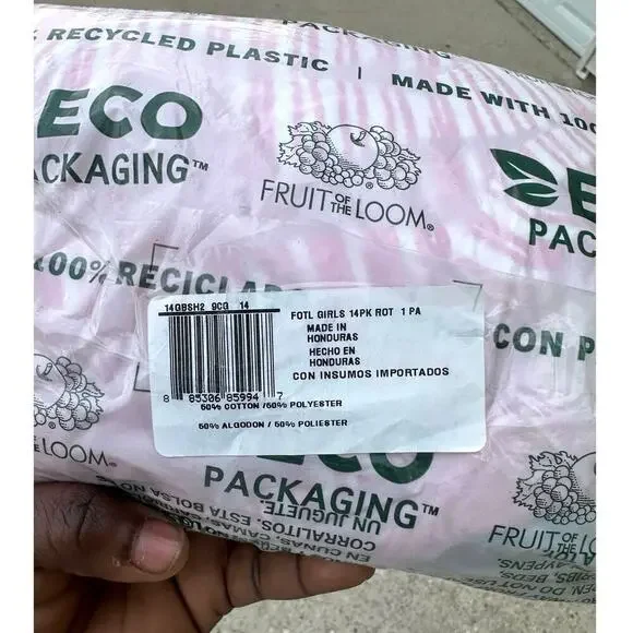 Fruit of the‎ Loom Girls' Boy Short Underwear 14 Pack Size 14 Panties - Picture 5 of 11